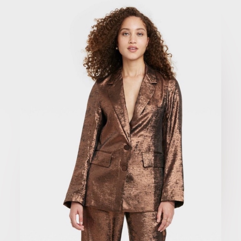 Women's Metallic Blazer - A New Day™
Copper XL